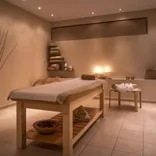 Clean treatment room at a wellness centre